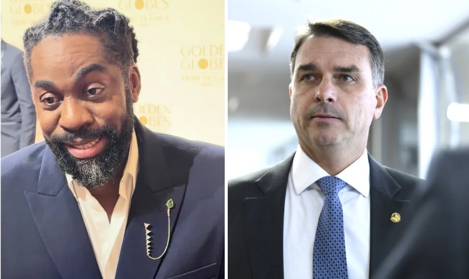 A inusitada reação de Flavio Bolsonaro ao encontrar Lázaro Ramos em hotel