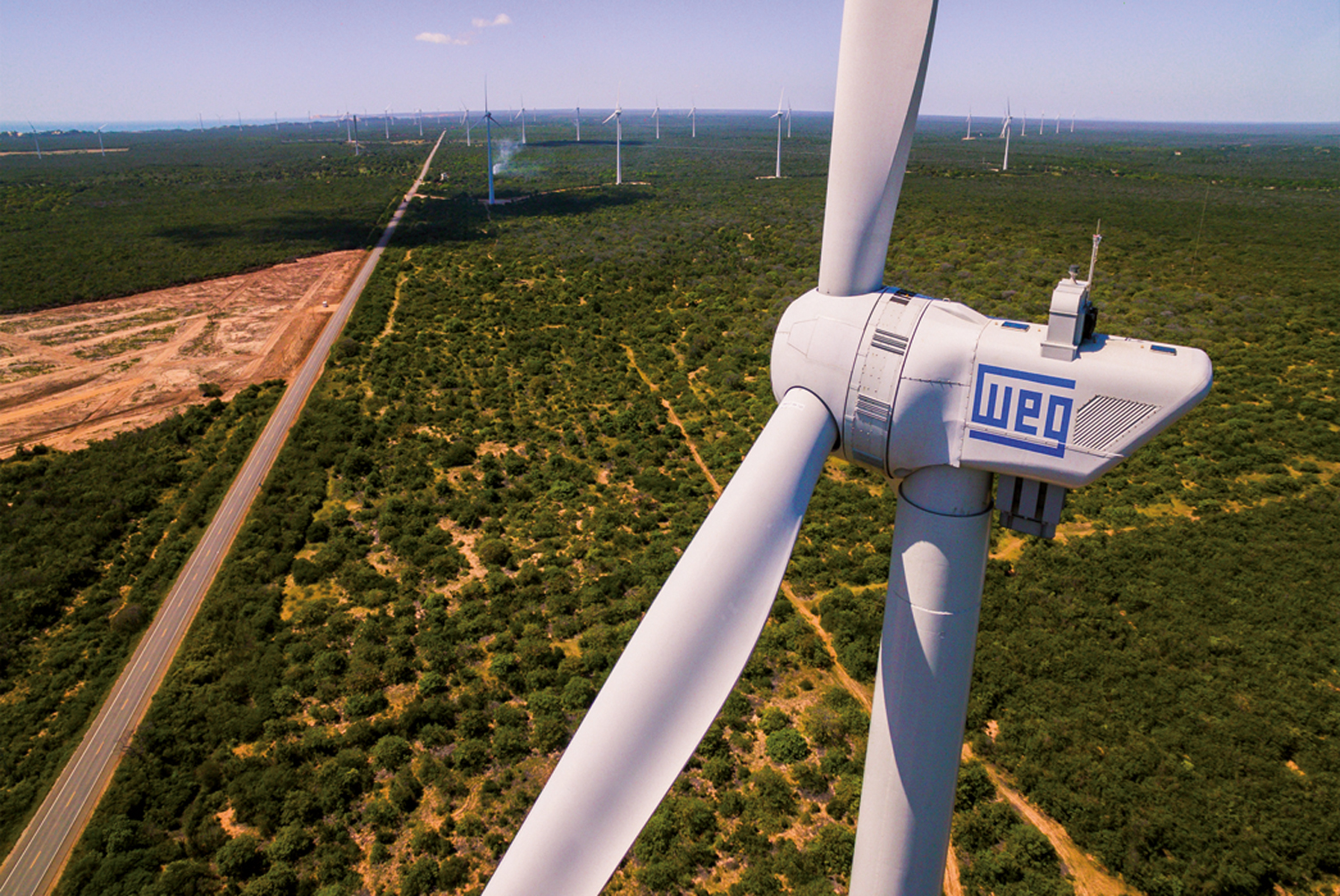 Turbina de energia e&oacute;lica: aposta em neg&oacute;cios de baixo carbono