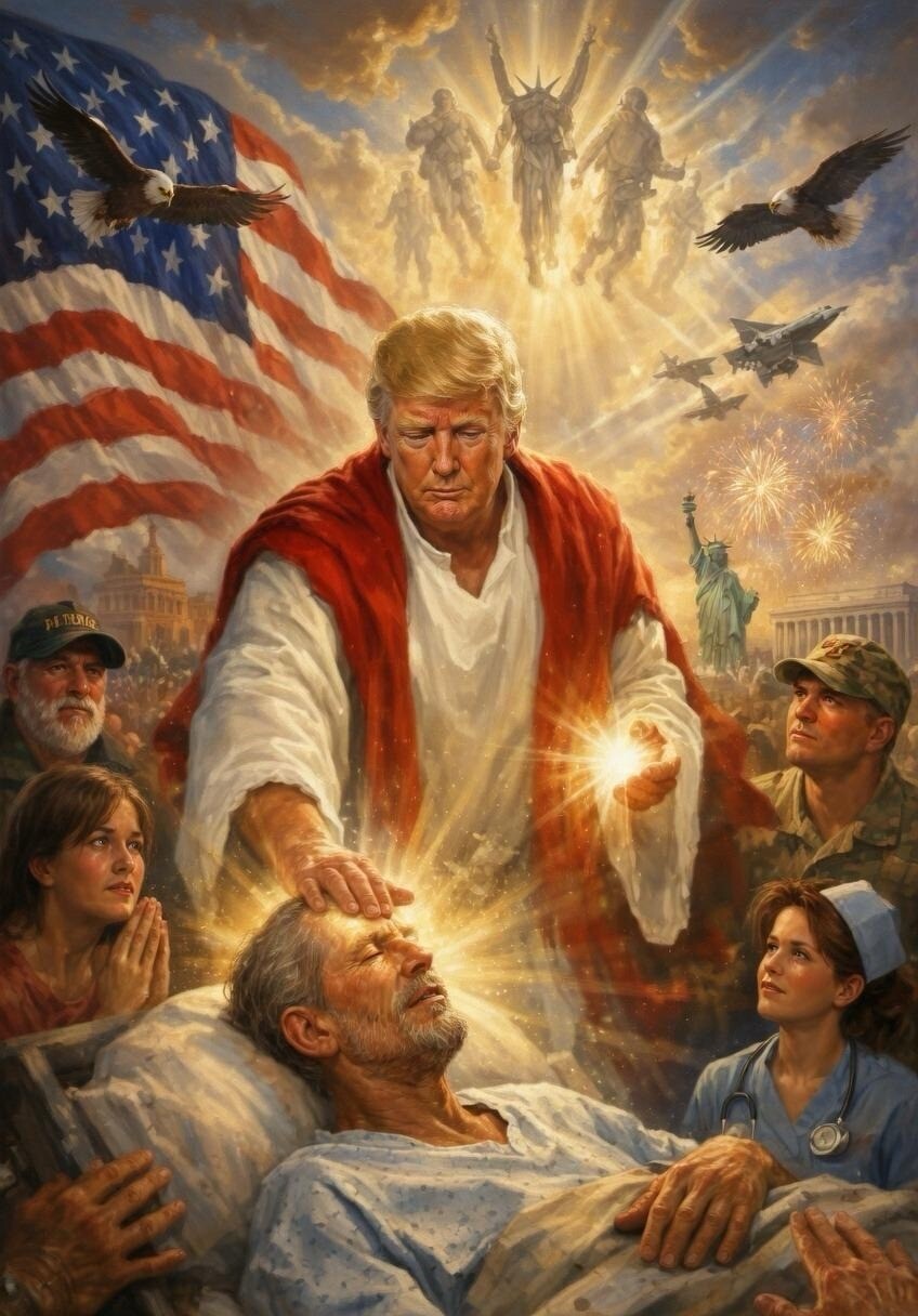 Após críticas, Trump apaga imagem gerada por IA de si mesmo como Jesus Cristo