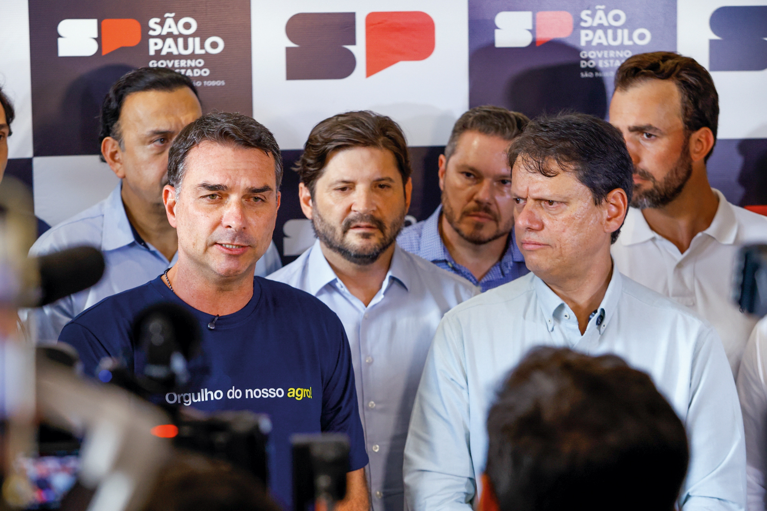 ALIADOS -&ensp;Fl&aacute;vio (&agrave; esq.) e Tarc&iacute;sio: queixas sobre o empenho do governador