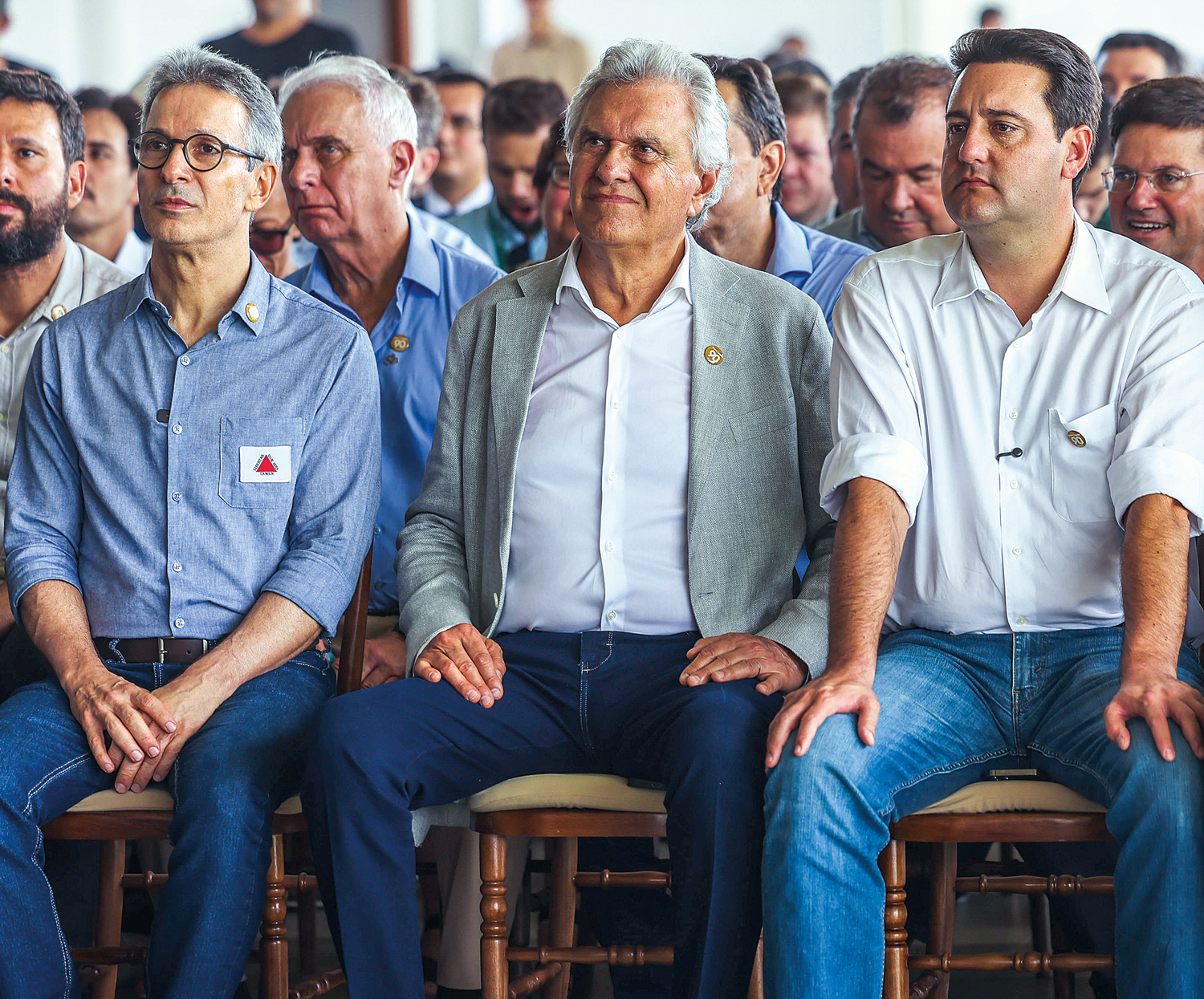 CADA UM POR SI -&ensp;Zema, Caiado e Ratinho Junior: mesmo campo pol&iacute;tico e caminhos distintos na campanha