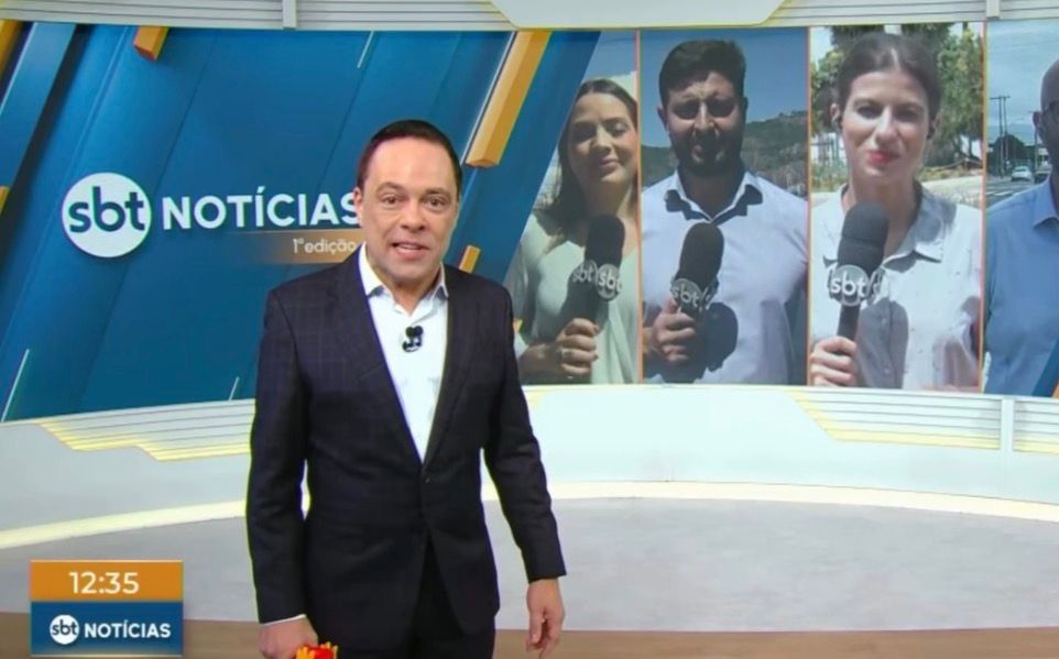 SBT exibe notícia falsa criada por IA ao vivo em telejornal