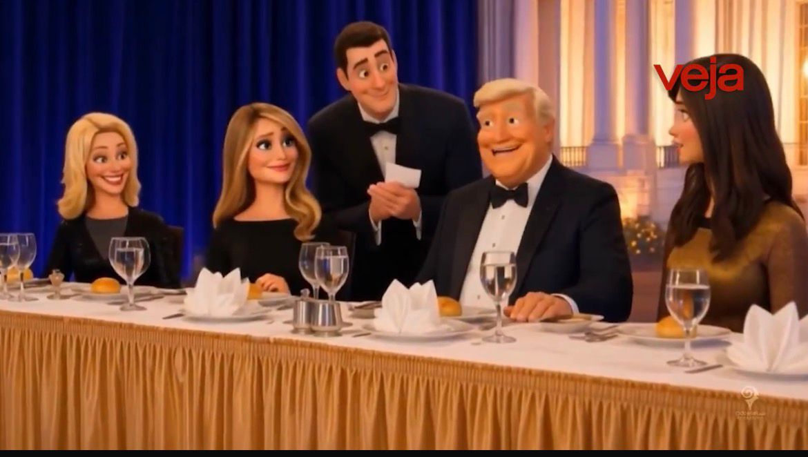 Irã publica vídeo de IA que insinua armação em ataque a Trump durante jantar