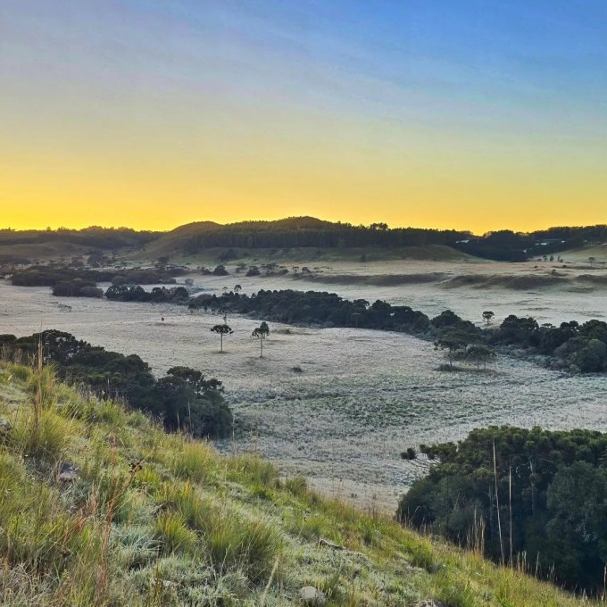 Temperatura mínima em Santa Catarina vira a menor do ano no Brasil