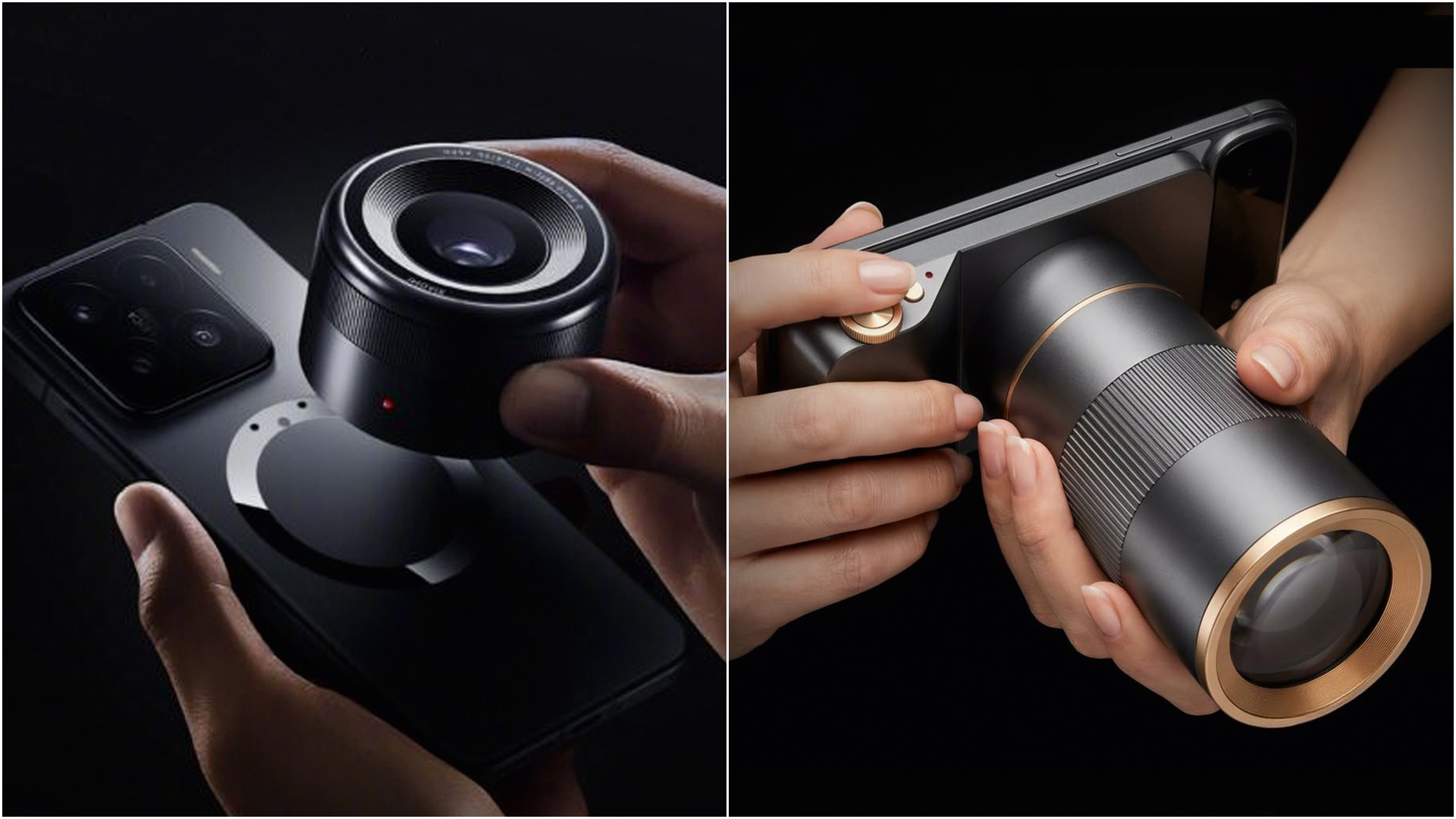 PRATICIDADE -&ensp;Os novos acess&oacute;rios da Xiaomi: encaixe magn&eacute;tico simples aumenta de forma impressionante a qualidade das imagens registradas