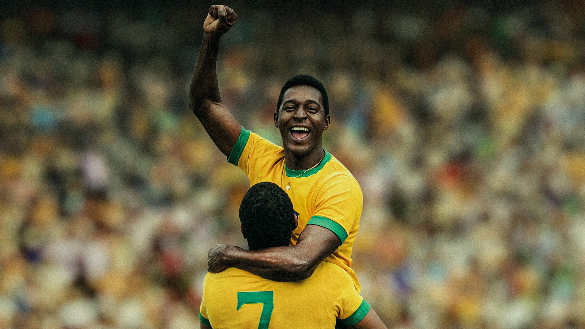 NOSTALGIA VERDE-AMARELA - Lucas Agrícola como Pelé: atores da produção também são atletas