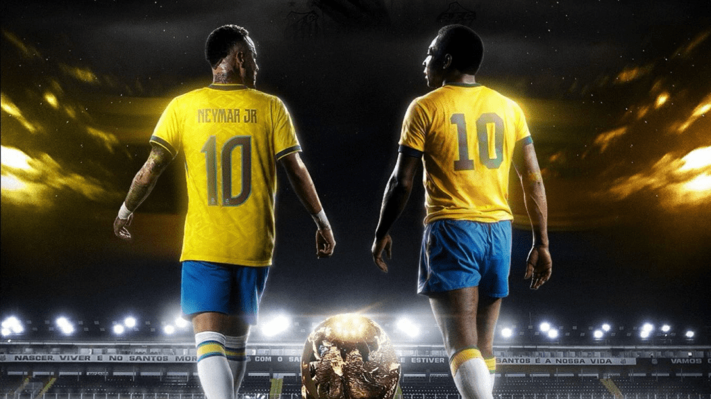 A homenagem do Santos que coloca Neymar ao lado de Pelé como ídolo do futebol