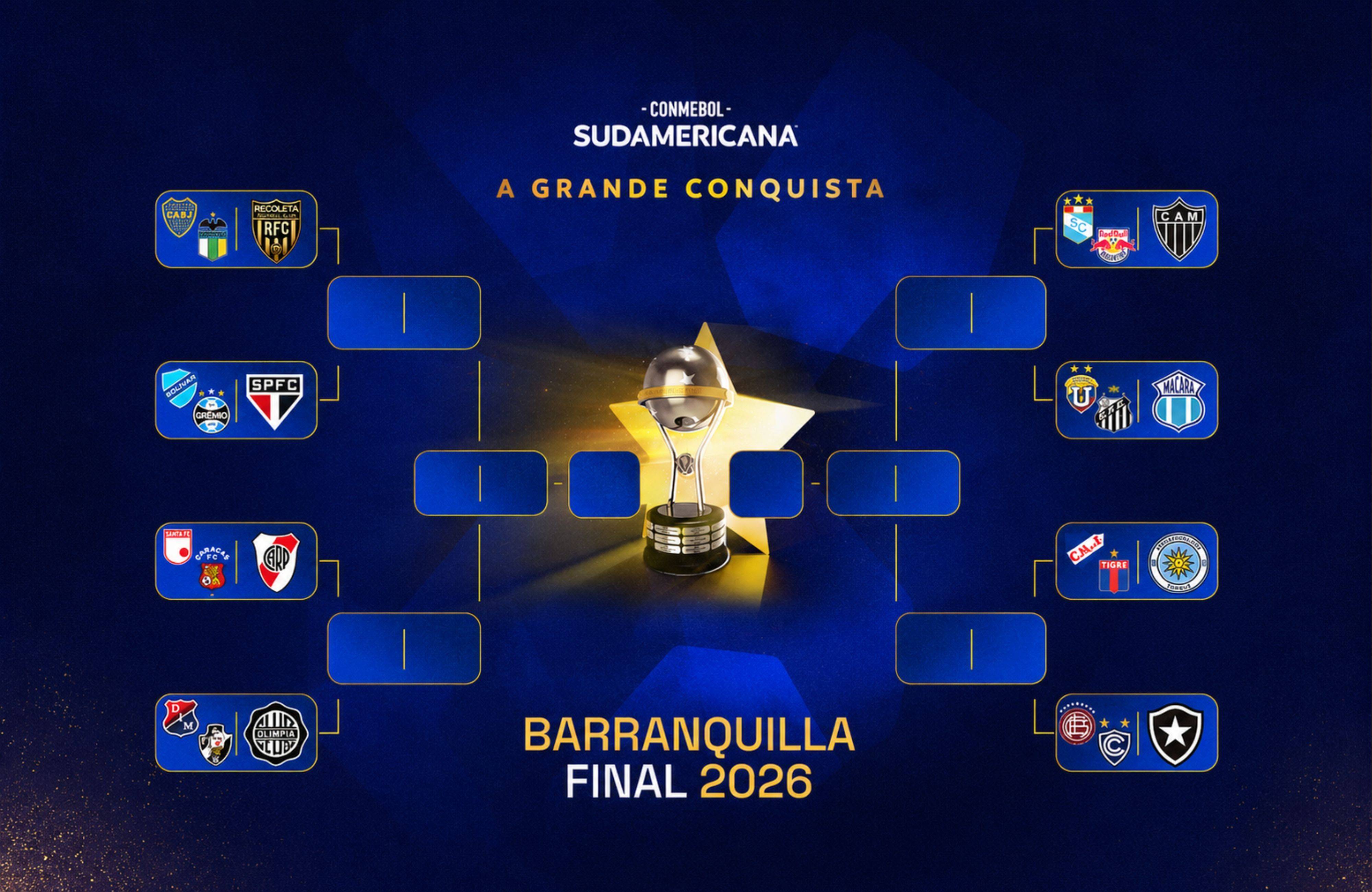 Copa Sul-Americana: confira os confrontos dos playoffs e das oitavas