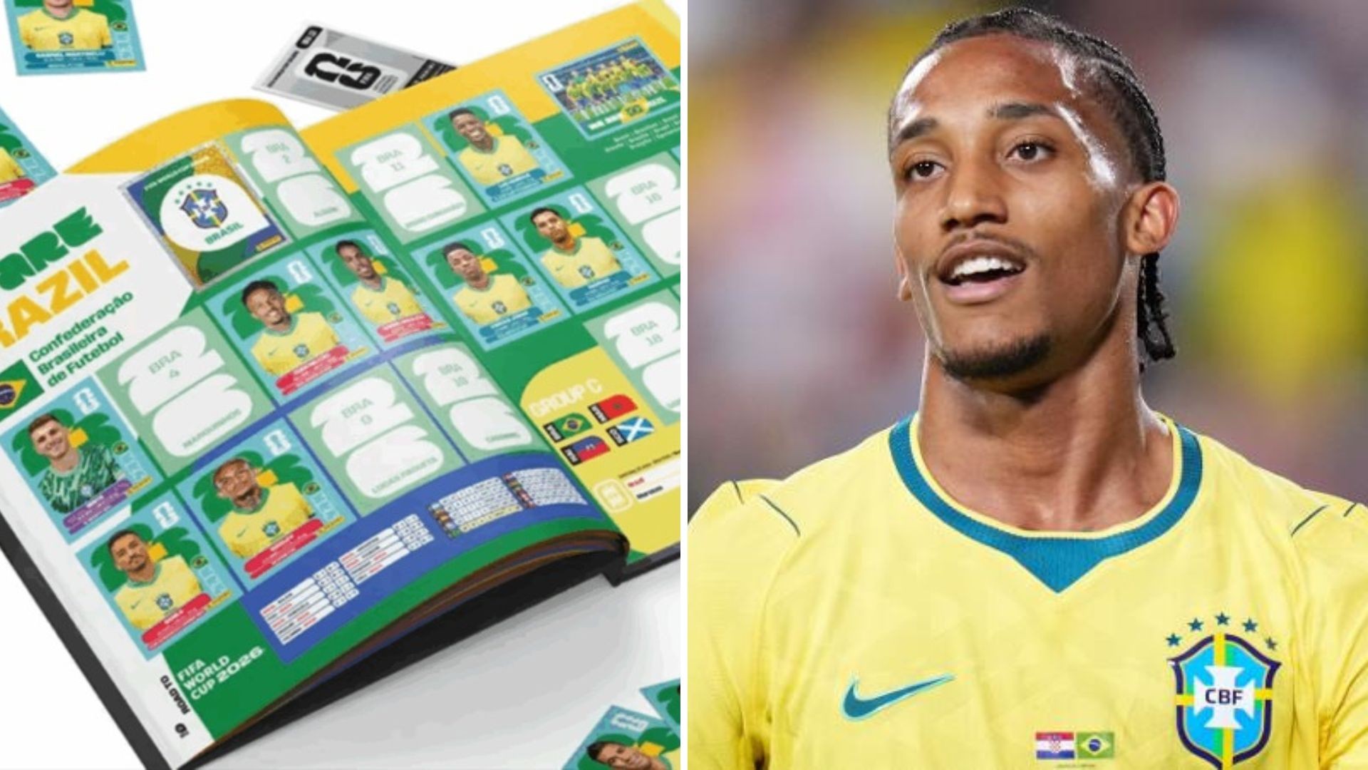 O que excluiu cinco jogadores da Copa, mas não do álbum de figurinhas