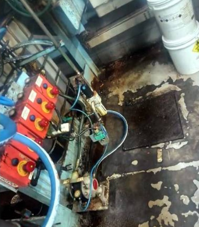 Equipamentos com marcas de corros&atilde;o em f&aacute;brica da Yp&ecirc; em Amparo (SP)