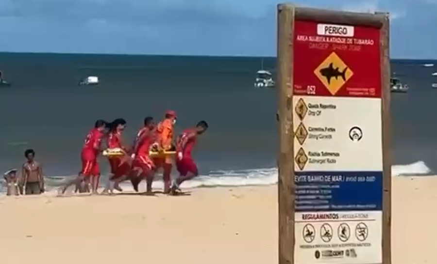 Menino de 11 anos é atacado por tubarão em praia do Grande Recife e passa por cirurgia