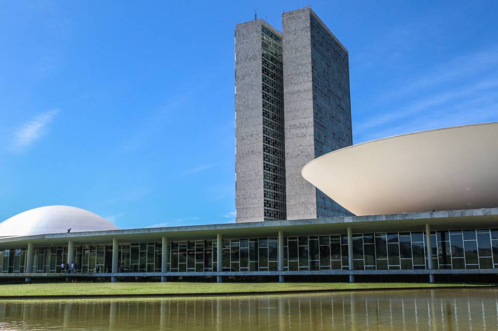 Brasília – 22.05.2023 – Foto da Fachada do Congresso Nacional, em Brasília. Foto: Antônio Cruz/ Agência Brasil