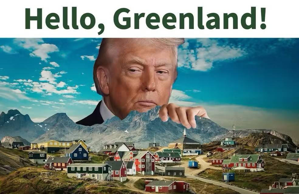 Trump publica imagem criada por IA em nova provocação sobre Groenlândia