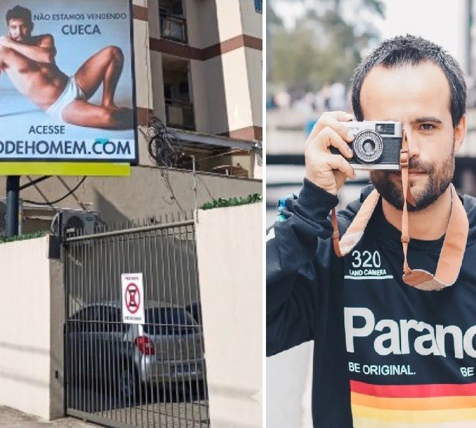 Vereador pede retirada de outdoor com modelo de cueca em Balneário Camboriú