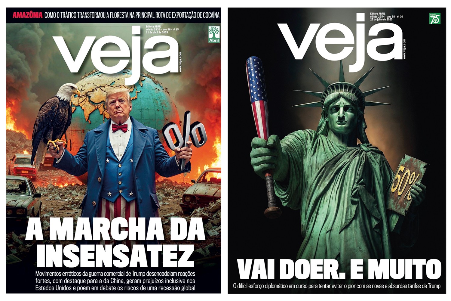 CAPAS -&ensp;Edi&ccedil;&otilde;es recentes: o impacto econ&ocirc;mico das medidas da Casa Branca