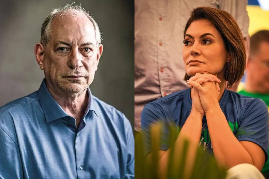 A reação de Michelle à declaração de Ciro Gomes de que Lula e Bolsonaro são iguais