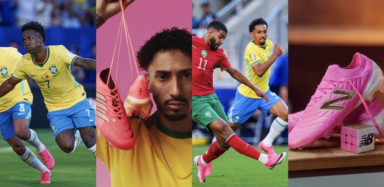 A invasão das chuteiras rosas na Copa de 2026