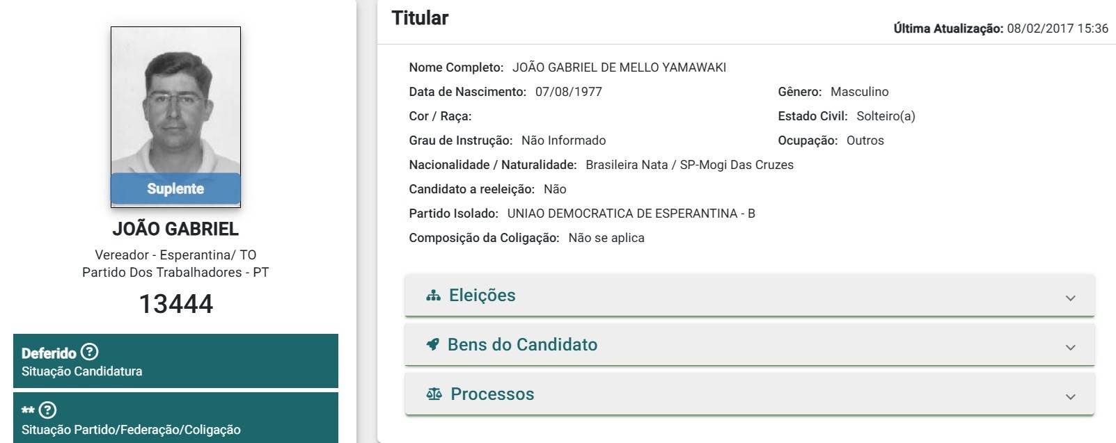 Preso em operação contra o PCC já disputou eleição pelo PT no Tocantins