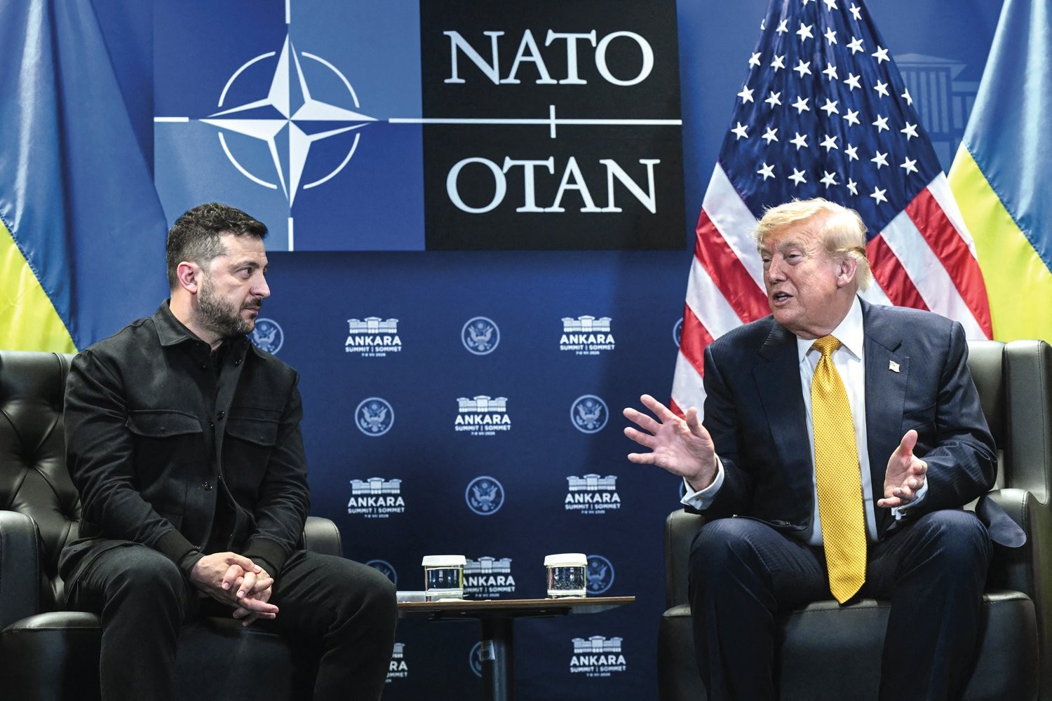 REENCONTRO -&ensp;Trump e Zelensky em Ancara: promessas no horizonte