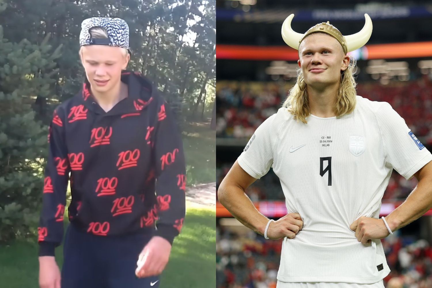 O passado musical vexaminoso de Erling Haaland, da Noruega