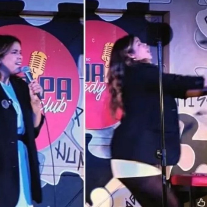 A piada que fez comediante Fernanda Arantes ser agredida em show em SC
