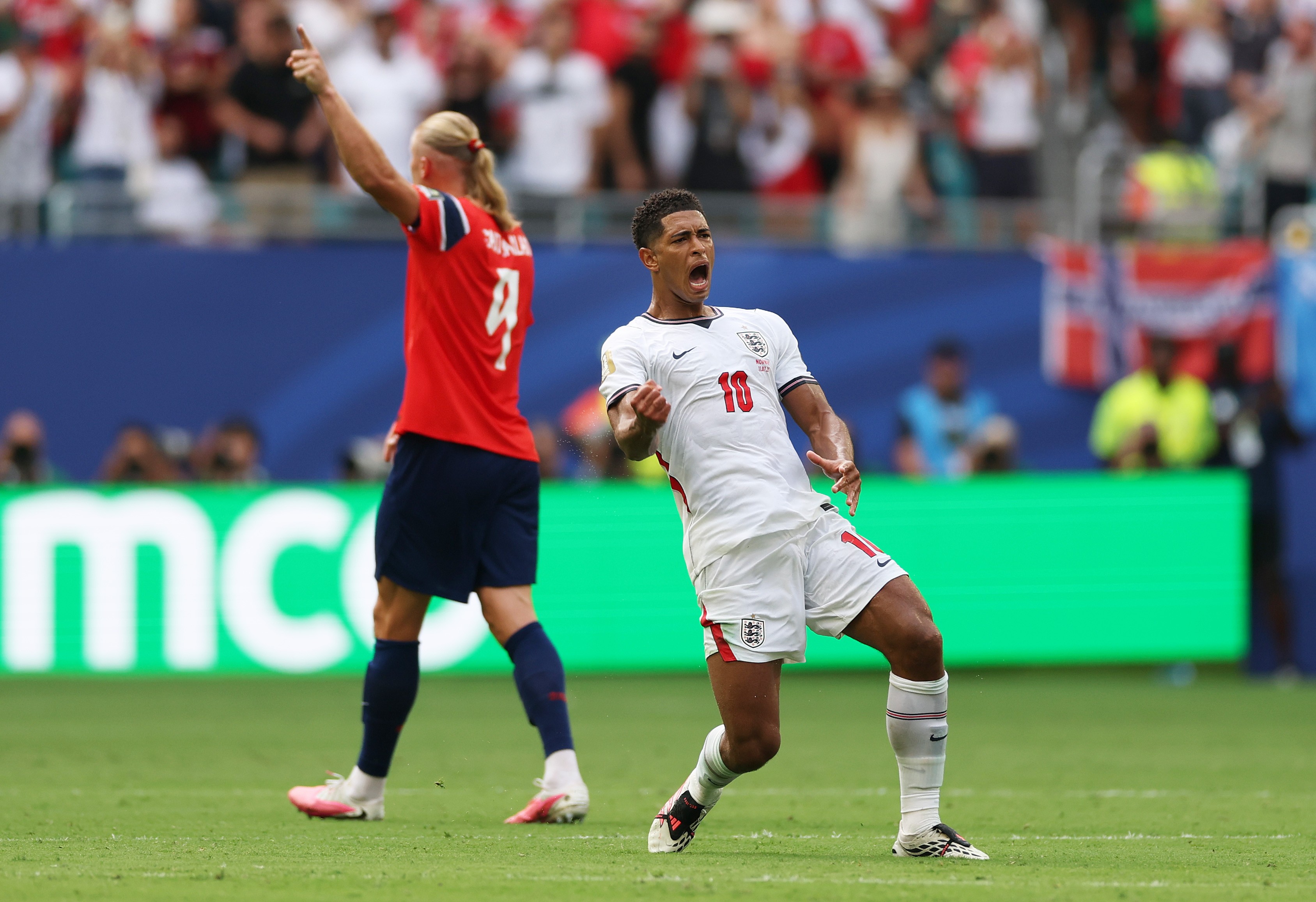 Inglaterra na semifinal: Bellingham marca dois gols e Noruega ‘rema’ de volta para casa