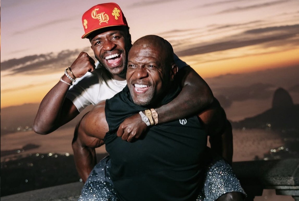 Terry Crews se impressionou com Vini Júnior em encontro no Brasil