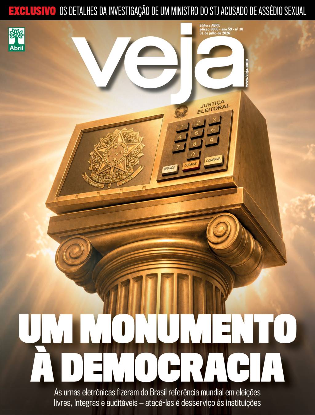 UM MONUMENTO À DEMOCRACIA - 31/07/2026