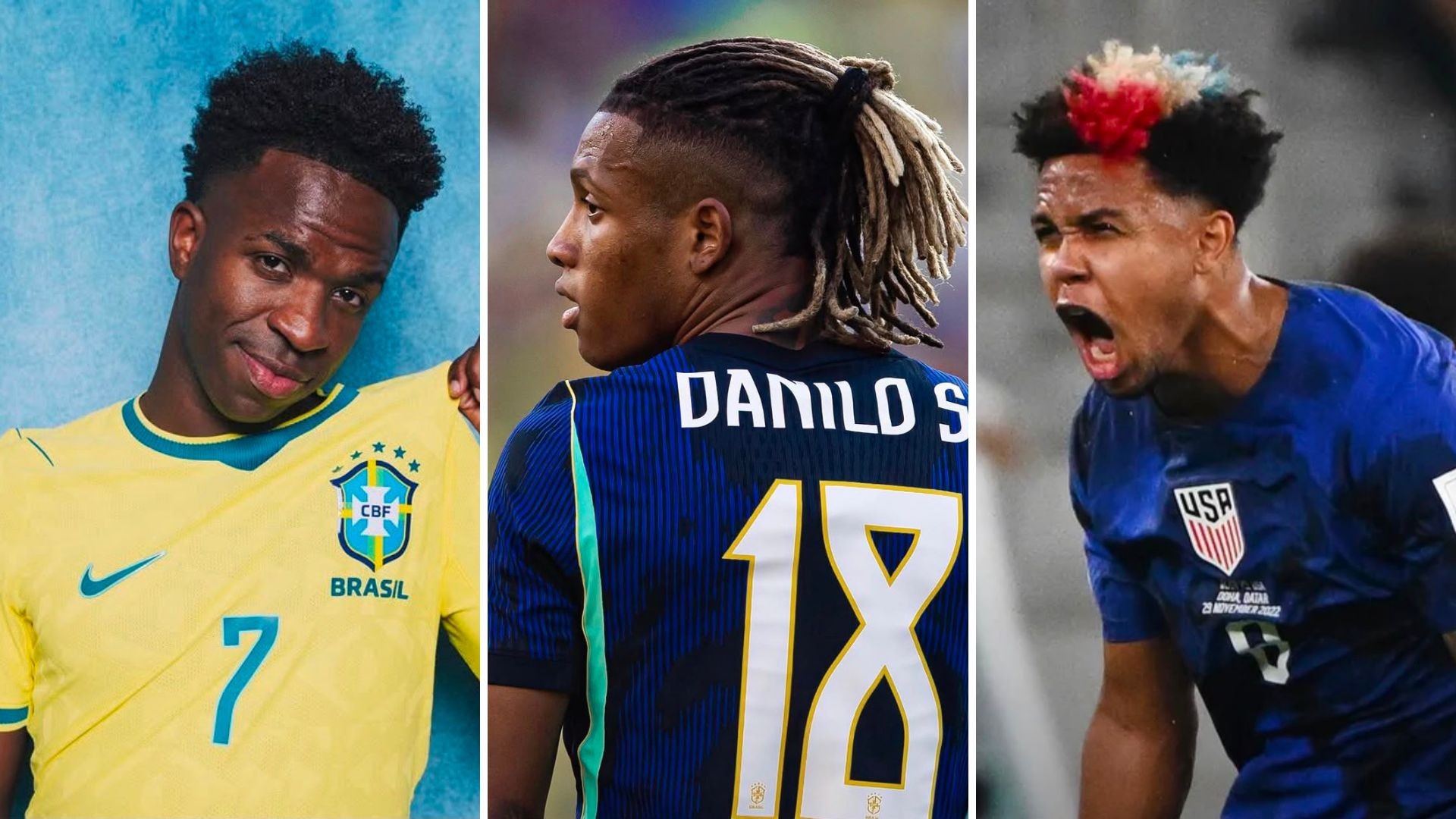Os cortes de cabelo de Vini Jr e mais jogadores que ditam moda na Copa