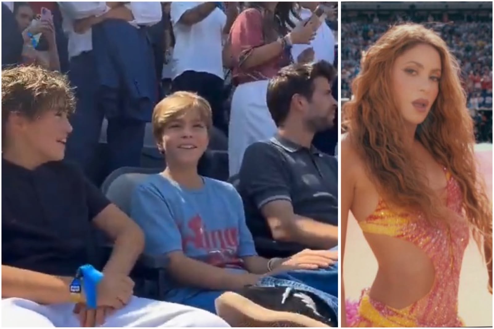 Ex de Shakira, Piqué leva filhos para verem mãe ser estrela em final da Copa