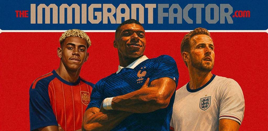 Calculadora interativa revela o verdadeiro peso dos imigrantes nas seleções de futebol