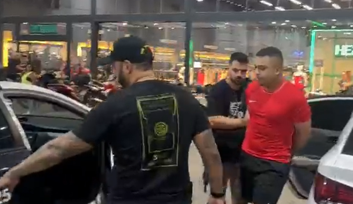 Braço direito de chefe do CV em Mato Grosso é preso em academia no Rio; veja vídeo