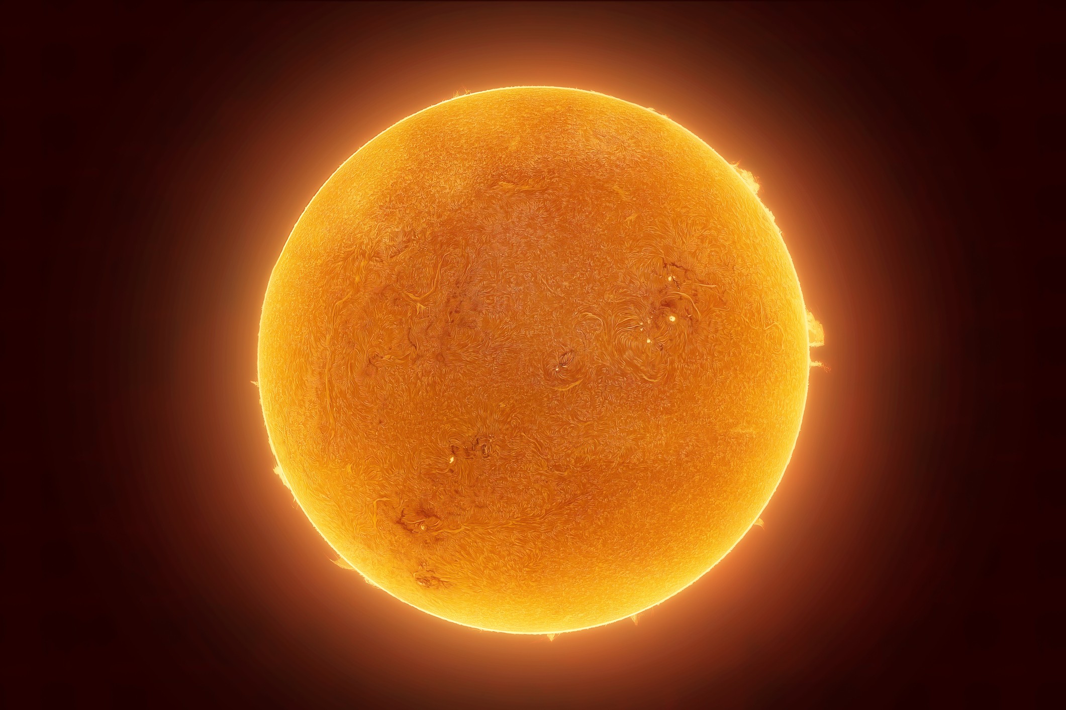 Telescópio revela imagem histórica de ‘redemoinhos’ na superfície do Sol