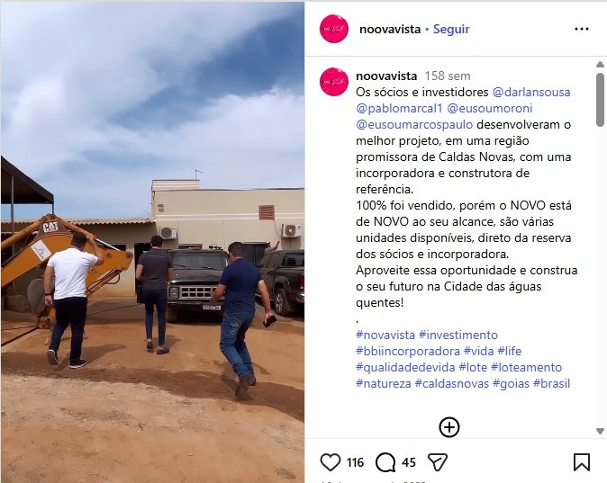 Publica&ccedil;&otilde;es nas redes sociais apontam Mar&ccedil;al como um dos s&oacute;cios do empreendimento