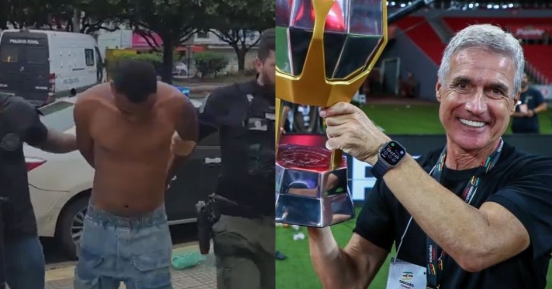 Vídeo: Golpista se passa por técnico do Grêmio, leva R$ 22 mil de jogador e é preso no Rio