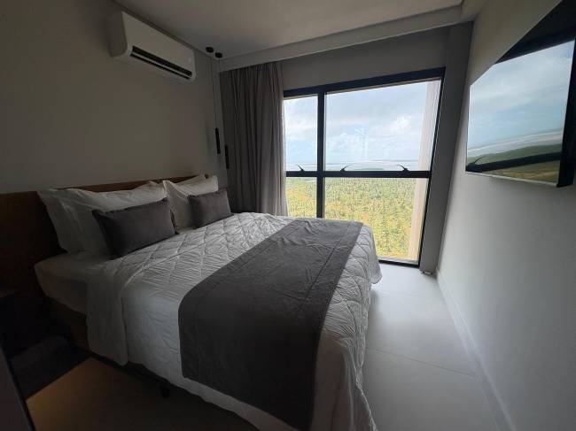 Estrutura completa: com vista para o complexo ou um grande coqueiral, todas os apartamentos contam com cozinhas equipadas